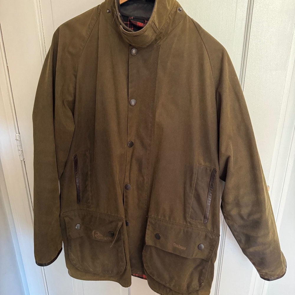 Mens Medium Barbour Wax Ducks Unlimited